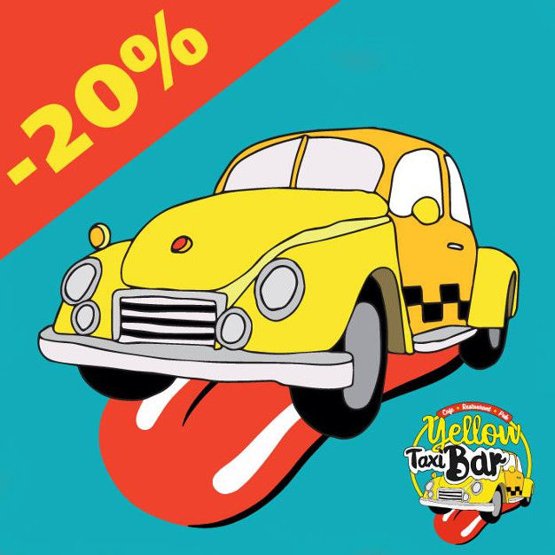 зображення Yellow Taxi Bar дарує ЗНИЖКУ 20% (22.03)