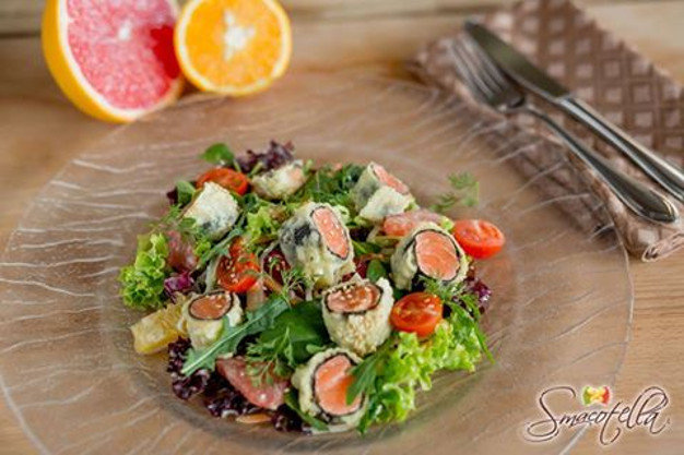 изображение "Smacotella": Салат из лосося "Темпура"