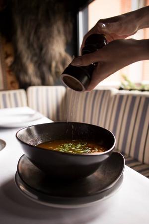 изображение "Казбек": Наваристый и вкусный суп харчо