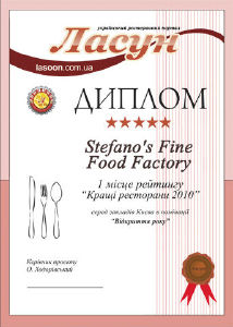 image The final results of rating "The Best Restaurants 2010"