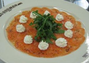 image Carpaccio of salmon is a new taste from GOODMAN!