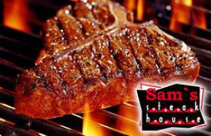 image T-Bone Steak. At Sam's Steak House only!