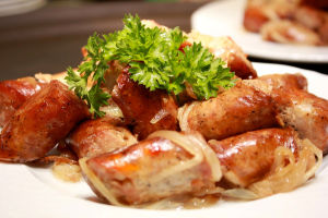 image Homemade sausages from the restaurant "Chymatskij Shlyah"