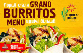 зображення Grand Burritos Menu в Tequila House!