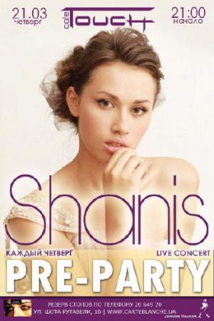 зображення TOUCH CAFÉ: Ольга SHANIS LIVE CONCERT! (21.03)